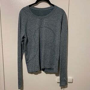 Lululemon Swiftly Tech Heathered Long Sleeve Top